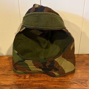 Camouflage Military Helmet Liner Cold Weather Insulator Size 6 3/4